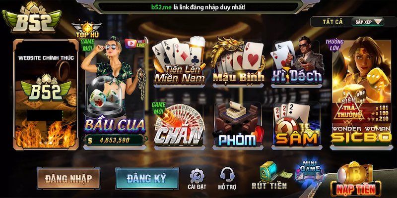 Sảnh Game Bài B52 – Thiên Đường Đổi Thưởng Đẳng Cấp 2026 Các tính năng trong các bàn chơi game bài B52