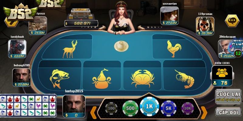 Hướng dẫn cách chơi game bầu cua B52 chi tiết