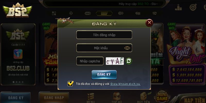 Trang chủ Hướng dẫn thao tác tham gia cổng game B52club