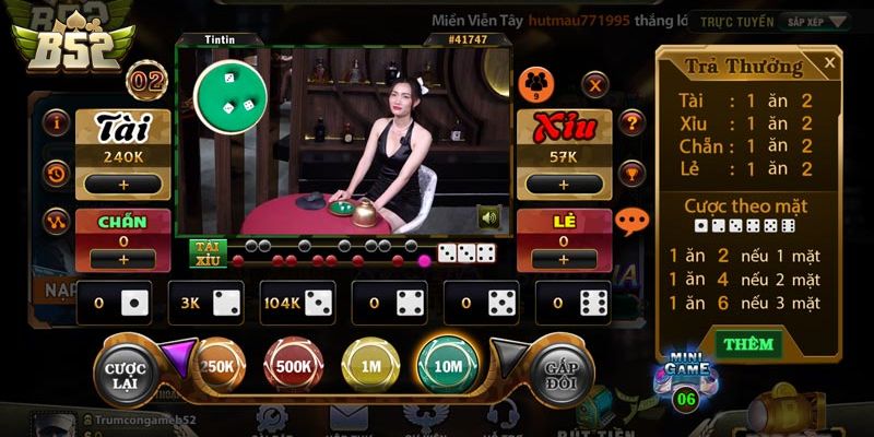 Những thể loại hấp dẫn có trong sảnh Live Casino B52