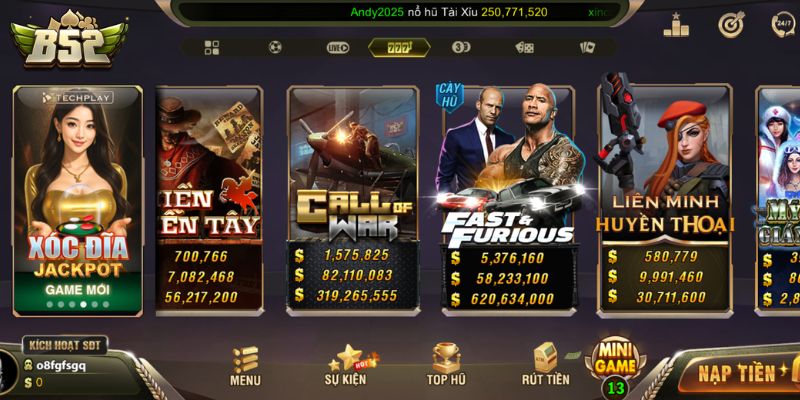 Top 4 game nổ hũ B52 nhất định phải tham gia